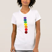 T-shirt line of rainbow circle chakra (Devant)