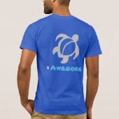 T-shirt LineA "Polynesian=Awesome" Honu (Dos)