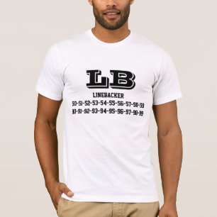 T-shirt Linebacker Jersey Numbers