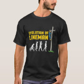 T-shirt Lineman Evolution Electric Cable Lineman (Devant)