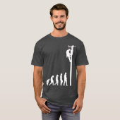T-shirt Lineman Evolution Funny Electric Cable Homme Cadea (Devant entier)