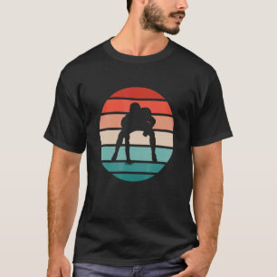 T-shirt Lineman Football vintage Retro Linebacker 2