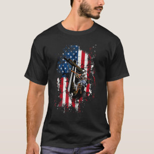 T-shirt Lineman nous a déçu Drapeau Américain Patriotique