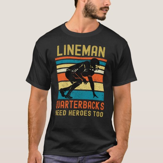 T-shirt Lineman Parce Que Les Quartiers Bons Ont Besoin De (Devant)