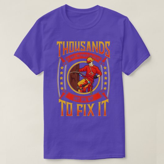 T-shirt Lineman Power Lineman (Design devant)