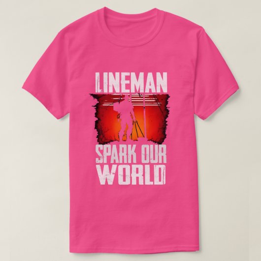 T-shirt Lineman Spark Notre Monde 1 (Design devant)