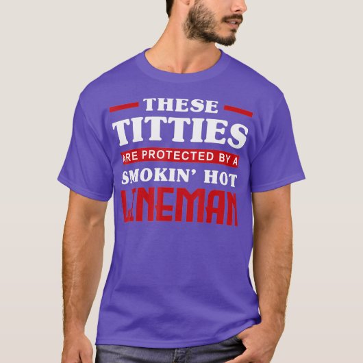 T-shirt Lineman Wives Lineworker Drôle Lineman Femme (Devant)