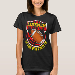 T-shirt Linemen Football Drôle Witny Football Sarcastique