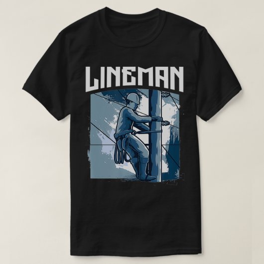 T-shirt Lineworker Electric Lineman Conception pour un Pow (Design devant)