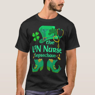T-shirt L'Infirmière Lpn Leprechaun Jour de la Saint Patri
