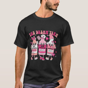 T-shirt L'infirmière Rétro Groovy The Dream Team Médical S