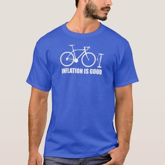 T-shirt L'inflation est un bon vélo (Devant)