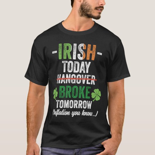 T-shirt L'inflation irlandaise a brisé le Jour de la Saint (Devant)