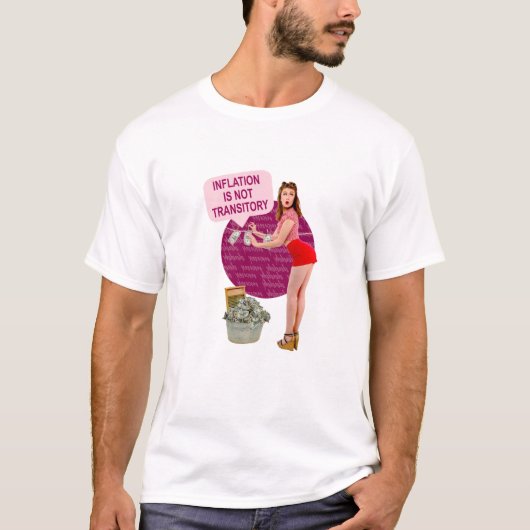 T-shirt L'inflation n'est pas transitoire (Devant)