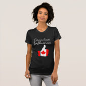 T-shirt L'Influenceur canadien monte le phare (Devant entier)