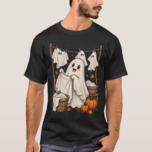 T-shirt Linge Fantôme Mignon Halloween
