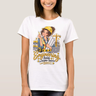 T-shirt « L'ingénierie construit un avenir plus br
