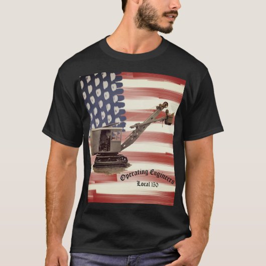 T-shirt L'ingénieur d'exploitation dévoile le drapeau US P (Devant)