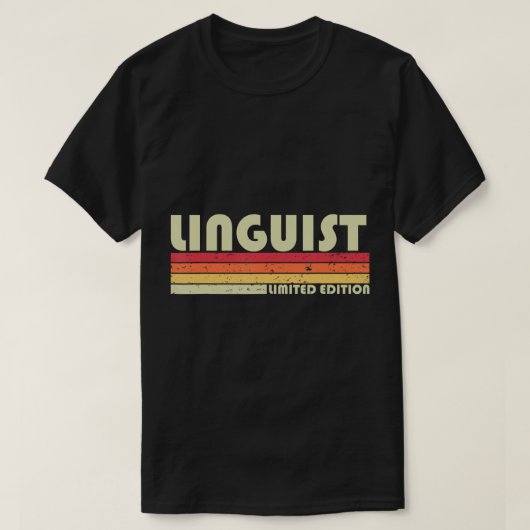 T-shirt LINGUIST Funny Titre de l'emploi Profession Annive (Design devant)
