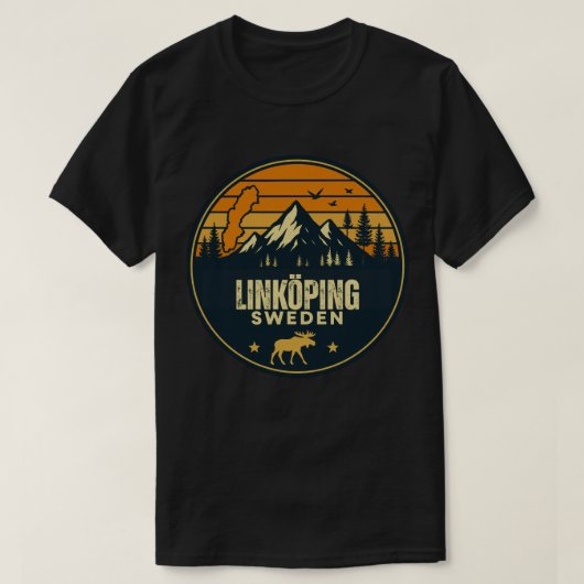 T-shirt Linköping, Suède Sverige (Design devant)