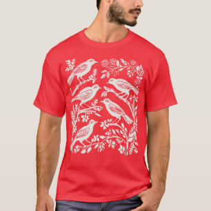 T-shirt Lino Cut Bird 1