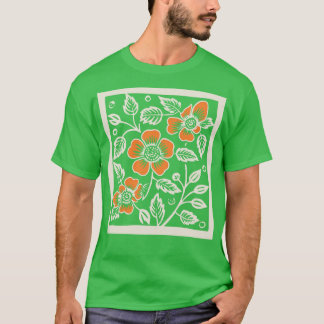 T-shirt Lino Cut Birds 10