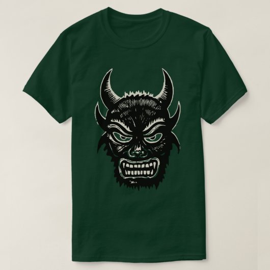 T-shirt Lino Cut Devil 3 (Design devant)