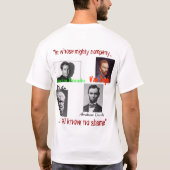 T-shirt l'insigne du projet de courage (Dos)