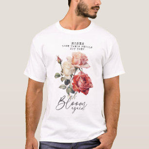 T-shirt L'inspiration de la floraison rose à nouveau