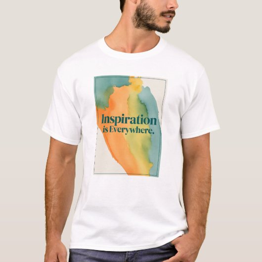 T-shirt L'inspiration est partout (Devant)