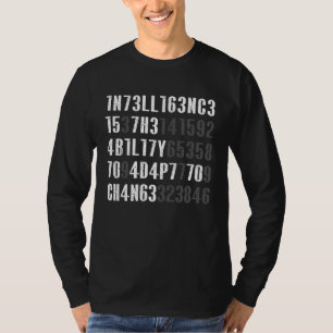 T-shirt L'intelligence est la capacité à s'adapter au chan