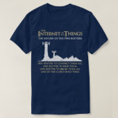 T-shirt L'Internet Des Objets Deux Routeurs Data Smart Cad (Design devant)