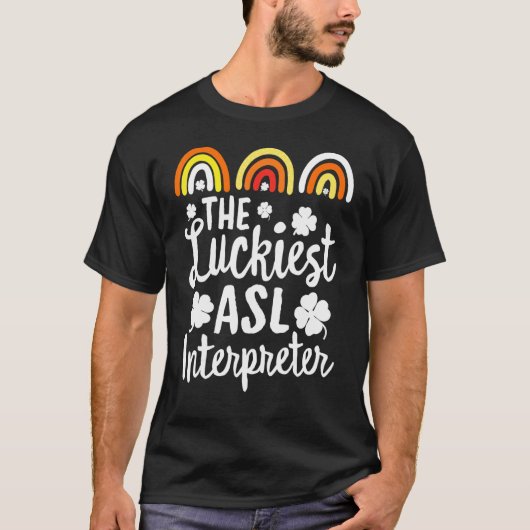T-shirt L'Interprète le plus chanceux Saint Patrick S Day (Devant)