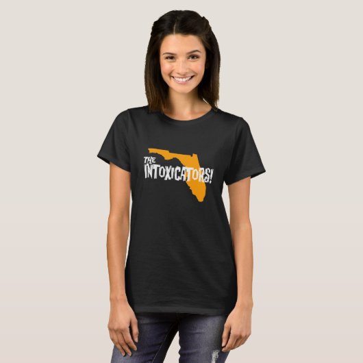 T-shirt L'Intoxicators ! La pièce en t foncée des femmes (Devant entier)