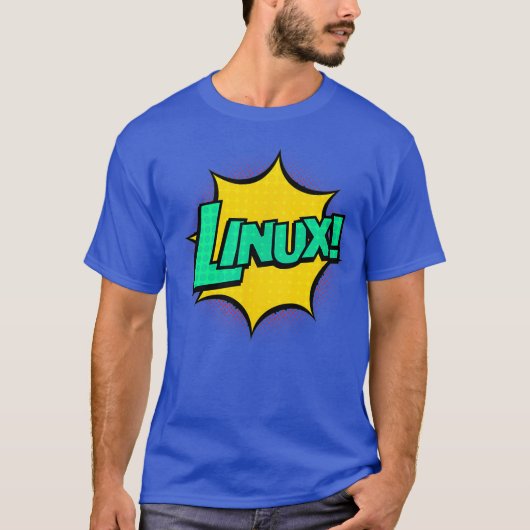 T-shirt Linu IT Systems Engineer Geek Nerd Retro Comic (Devant)