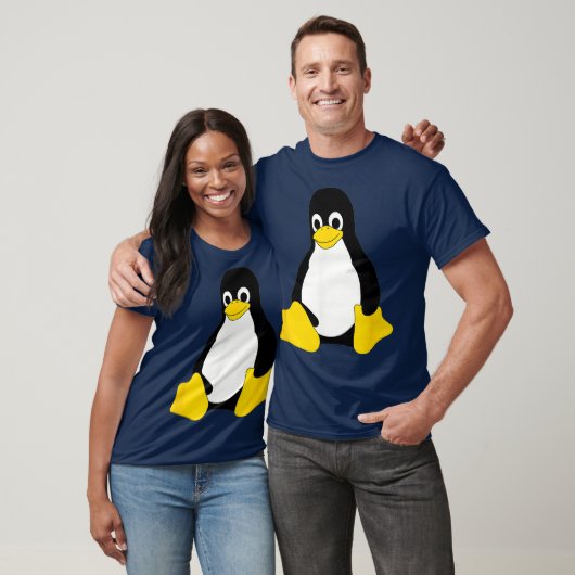 T-shirt Linu Mascot Tu the Penguin Nerd Geek IT Personne (Unisexe)
