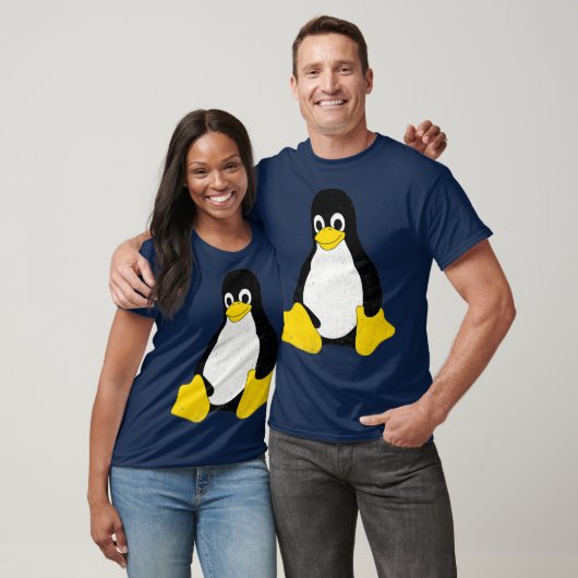 T-shirt Linu Mascot Tu the Penguin Nerd Geek IT Personne (Unisexe)
