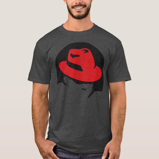 T-shirt Linu redhat amant tee Penguin Tu Open Source Os (Devant)