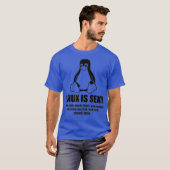 T-shirt Linu Root SUDO Uni shell Sey cadeau fun (Devant entier)
