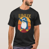 T-shirt Linux Admin Cool Penguin Nerd Informatics Premium (Devant)