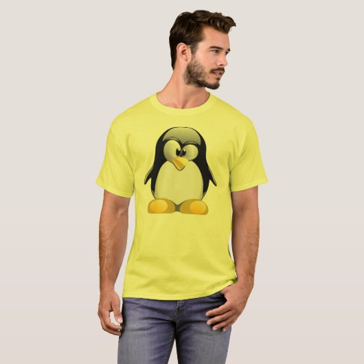T-shirt Linux androïde officiel Tux (Devant entier)