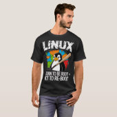 T-shirt Linux - Né pour être Root (Devant entier)