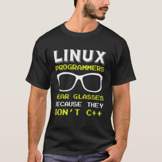 T-shirt Linux Programmeur Nerd lunettes Geek Penguin Opéra