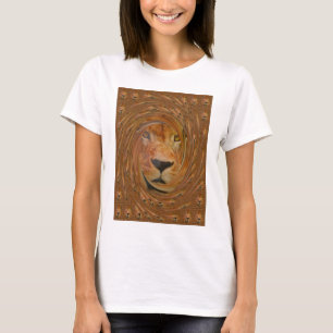T-shirt Lion Abstrait Safari Art