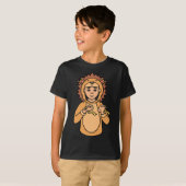 T-shirt Lion ASL Gesture mains sourdes perte d'audition se (Devant entier)