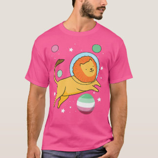 T-shirt Lion Astronaut Abroseual Pride 