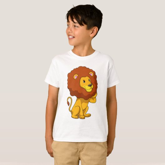 T-shirt Lion avec boucles (Devant entier)