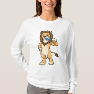 T-shirt Lion avec brosse à dents