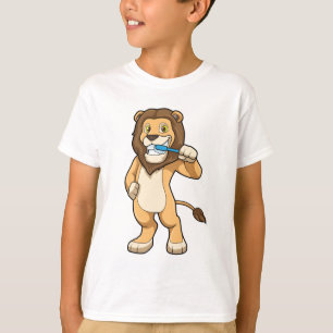 T-shirt Lion avec brosse à dents