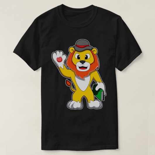 T-shirt Lion avec Casquette de livre (Design devant)